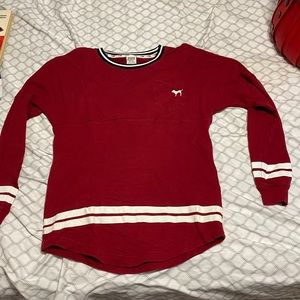 Pink Victoria’s Secret sweatshirt